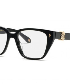 Roberto Cavalli Women's Black Square Plastic Eyeglasses VRC046 0700