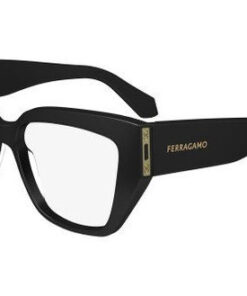 Salvatore Ferragamo SF2972 001 Black Acetate Butterfly Women's Eyeglass Frames