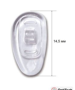 OptiTech Plastic Screw-In Nose Pads for Glasses - 2 Pairs