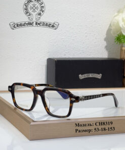 Chrome Hearts CH8319 Rectangular Acetate Luxury Eyeglasses (Handcrafted)