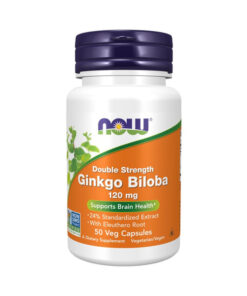 NOW Ginkgo Biloba 120mg, 50 Capsules: Boost Focus & Memory