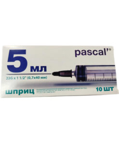 5ml 22G 0.70x40 Latex-Free Syringes with Needles, 10 Pack Pascal M