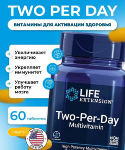 LIFE EXTENSION Two-Per-Day Multivitamins, 60 Tablets